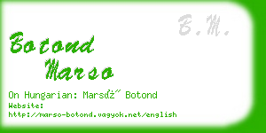 botond marso business card